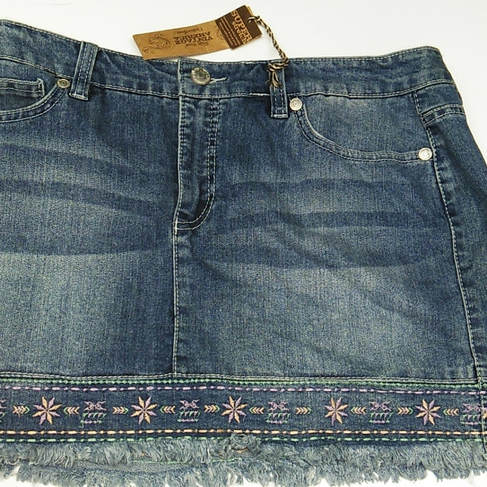 Denim Sexy Micro Mini Skirt Max-Stretch 10,12,14P